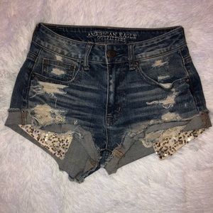 American Eagle Outfitters Hi-Rise Festival Shorts